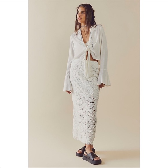 Free People Dresses & Skirts - Free People Tavi Crochet Skirt Set